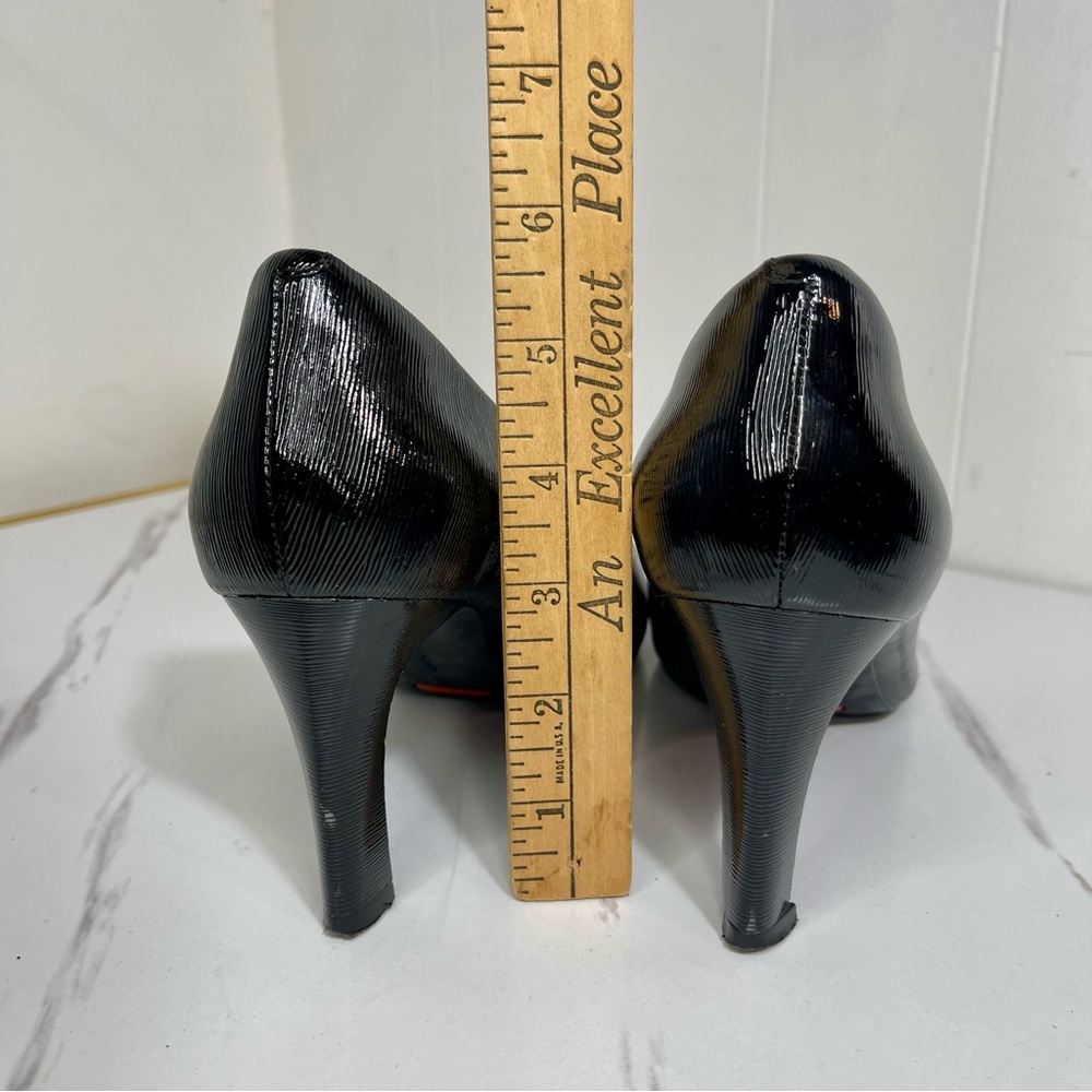 Rockport Womens Size 9.5 Total Motion Sheehan Black Patent Heels Pumps Shoes - Picture 7 of 10
